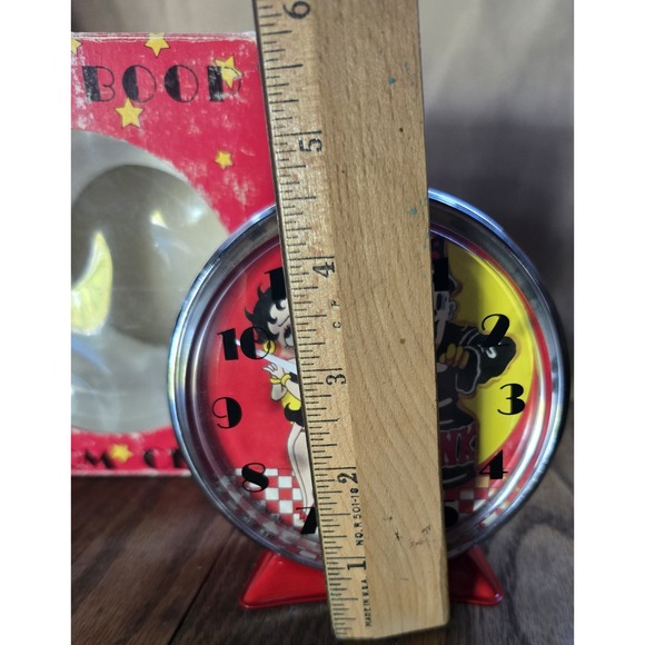 Vintage 'Old Fashioned' Red Betty Boop Alarm Clock 1983 WORKS - Picture 10 of 13